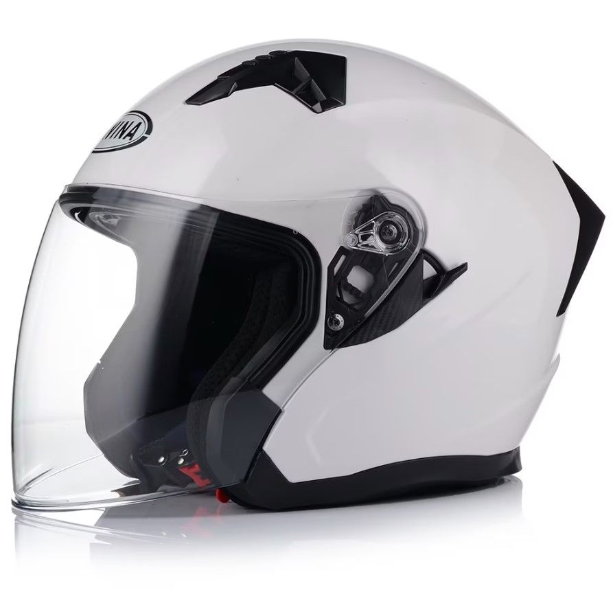Casca moto semi-integrala, JK528 , culoare alb - MiroMoto